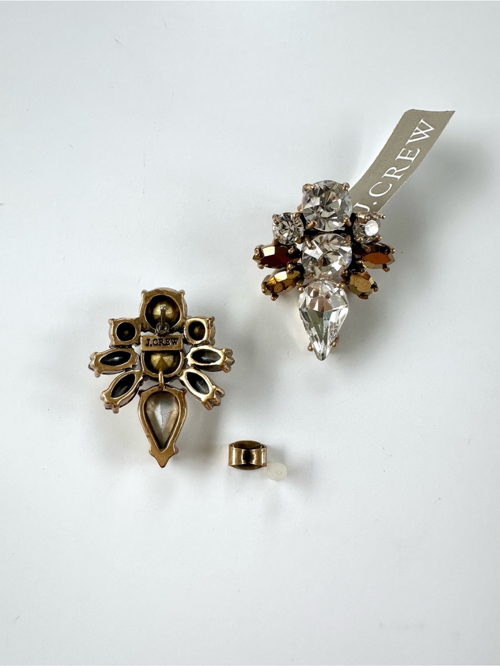 J.Crew Crystal Cluster Stud Earrings - NWT - Picture 2 of 3